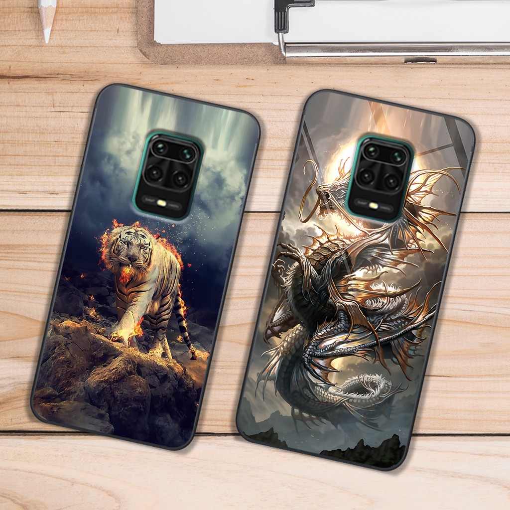 Ốp lưng kính CƯỜNG LỰC điện thoại XIAOMI REDMI NOTE 9 - NOTE 9S - NOTE 9 PRO in phong cách giới trẻ - Doremon Case