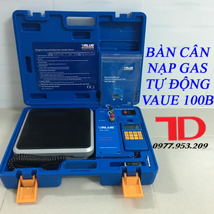 Bàn cân nạp gas tự động value 100B