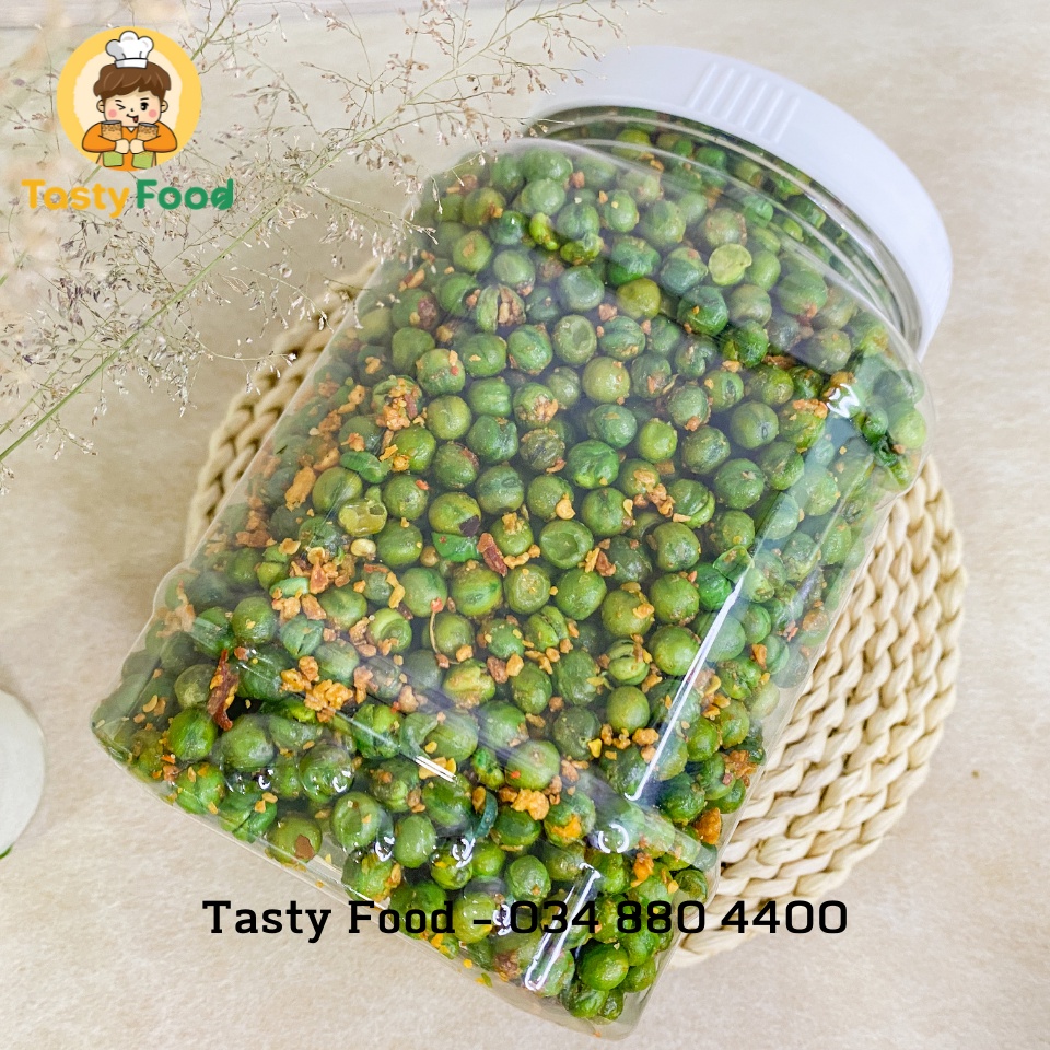 [Hũ vuông] 1,6KG Hũ Hạt Hà Lan Tỏi Ớt Tasty Food