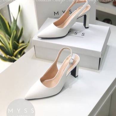 Giày nữ mũi nhọn quai sau 7 cm thời trang  MYSS - CG171