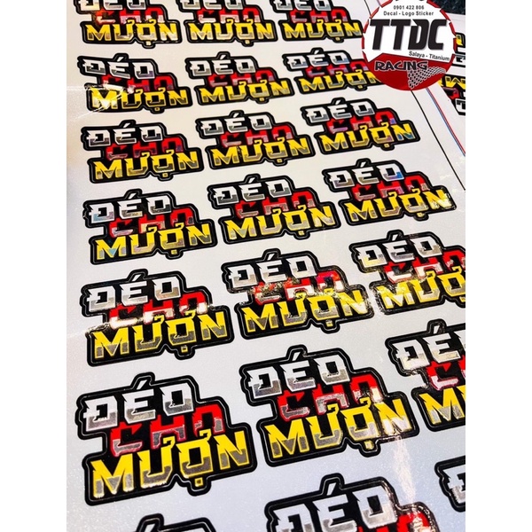 Tem Logo Sticker Decal Ghép Crom nổi bật trên mọi nền