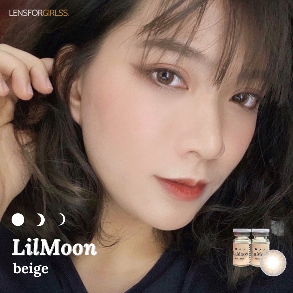 Kính Áp Tròng nâu be Lilmoon Beige chính hãng Lensme | Hạn sử dụng 3-6 tháng