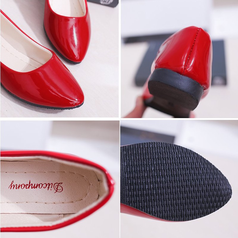 Giày búp bê nữ da bóng mềm dáng chuẩn -309 | BigBuy360 - bigbuy360.vn