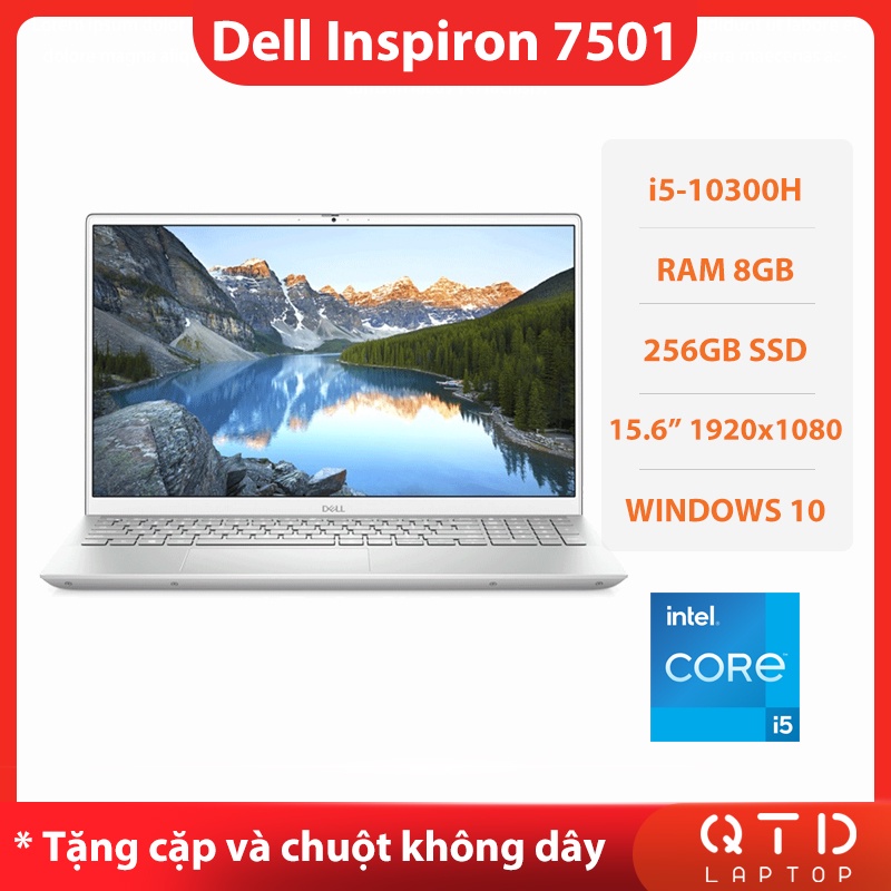 Laptop Dell Inspiron 7501 Intel Core i5-10300H/8GB/256GB SSD/15.6"FHD /Windows 10