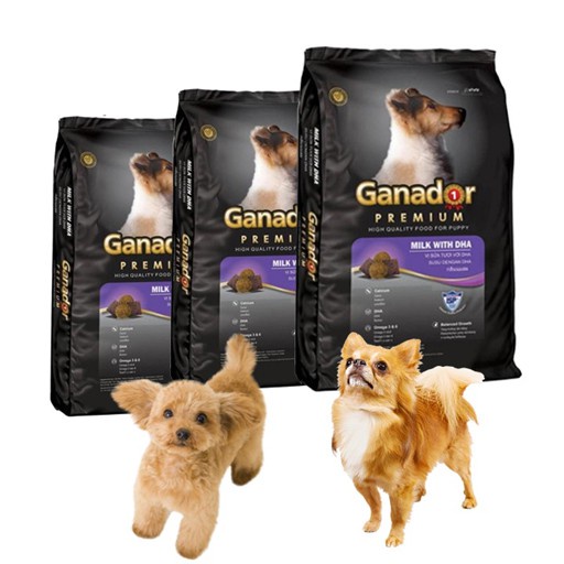 Thức Ăn Cho Chó Con Ganador Puppy 400g Hạt Khô Vị Sữa Và DHA - Lida Pet Shop