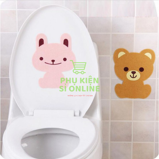 Miếng Dán Khử Mùi Nhà Vệ Sinh Than Hoạt Tính (Ếch-Chó-Gấu) Store4girls