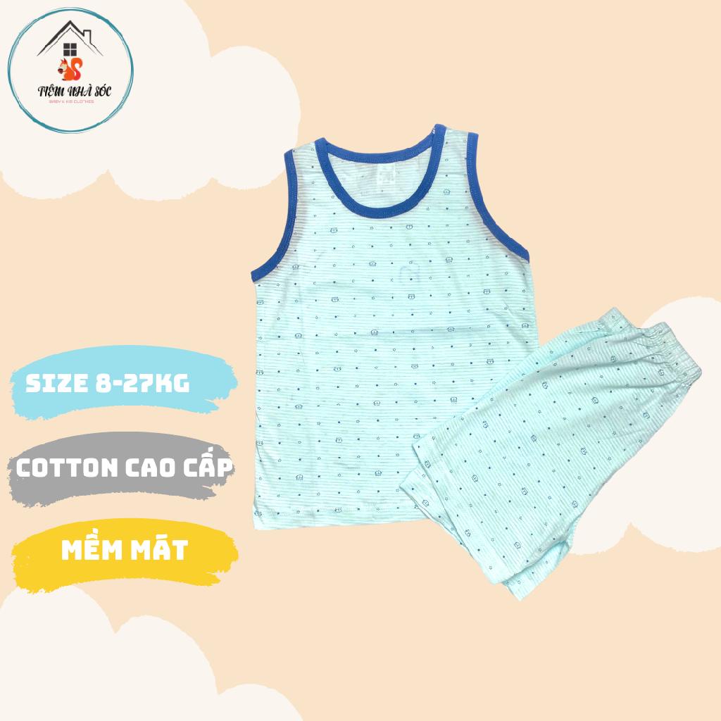 Bộ 3 lỗ bé trai Minou màu xanh dương hàng xuất Hàn size 90 - 140 Tiệm Nhà Sóc