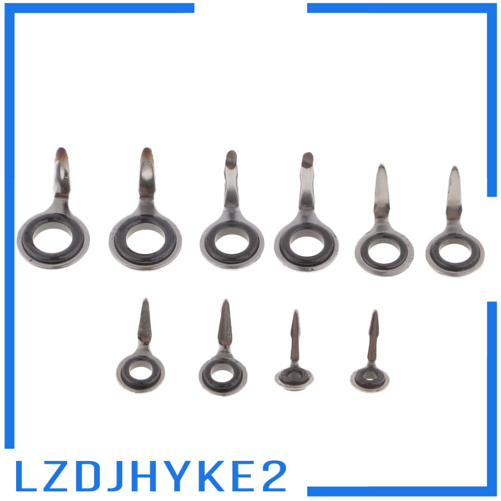 Set 10 Vòng Dẫn Cần Câu Cá Bằng Thép Không Gỉ 304 Cao Cấp lzdjhyke2