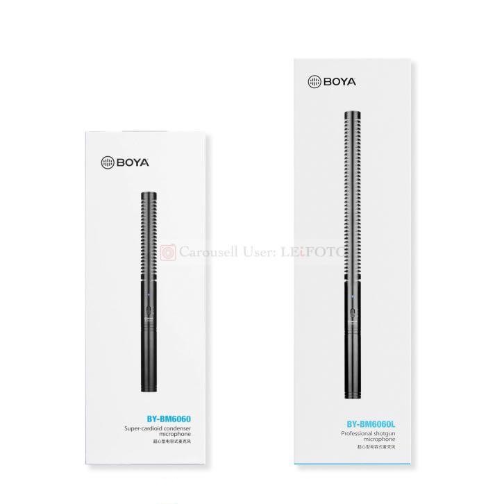 [Mã ELHACE giảm 4% đơn 300K] BOYA BY-BM6060 &amp; BOYA BY-BM6060L - Mic Shotgun cổng XLR 3 chân - Hàng Chính Hãng