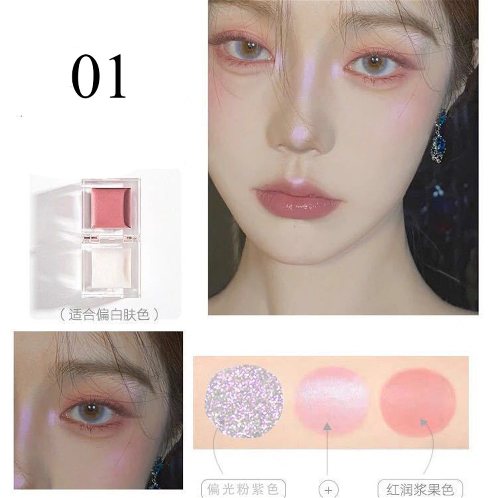 (Hàng Mới Về) Phấn Má Hồng Hai Màu Độ Bóng Cao Đa Năng Magic Casa Dành Cho Nữ | BigBuy360 - bigbuy360.vn