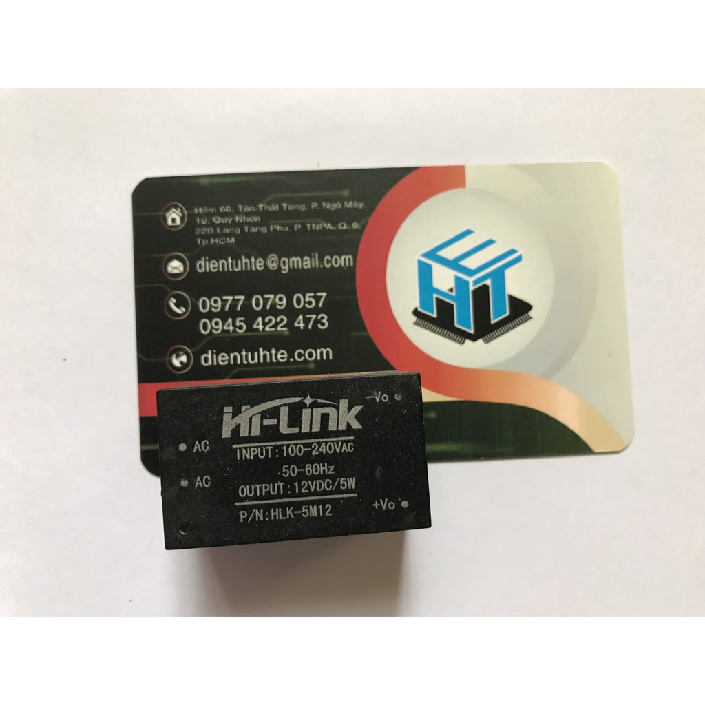 Bộ chuyển đổi nguồn AC-DC Hi-Link HLK-5M12 220V - 12V/5W [HTE Quy Nhơn CN2]