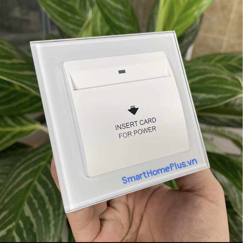 Công Tắc Thẻ Từ Khách Sạn Cao Cấp Mặt Kính Vuông 40A SHP-KS1