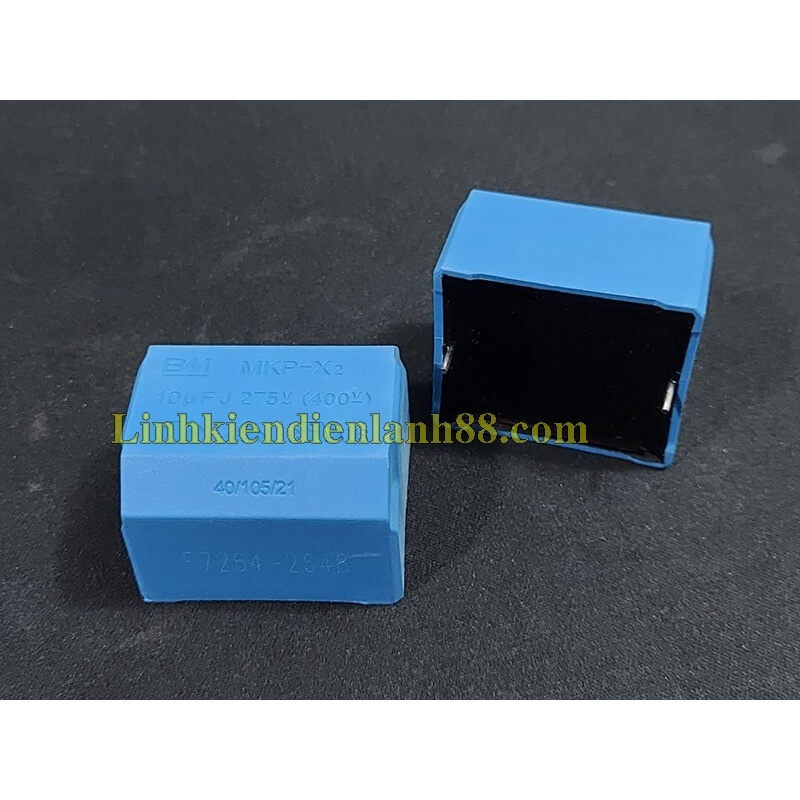 Tụ Vuông Bếp từ MKP 10UF 275VAC 400VDC Xanh Dáng Nằm Mới !
