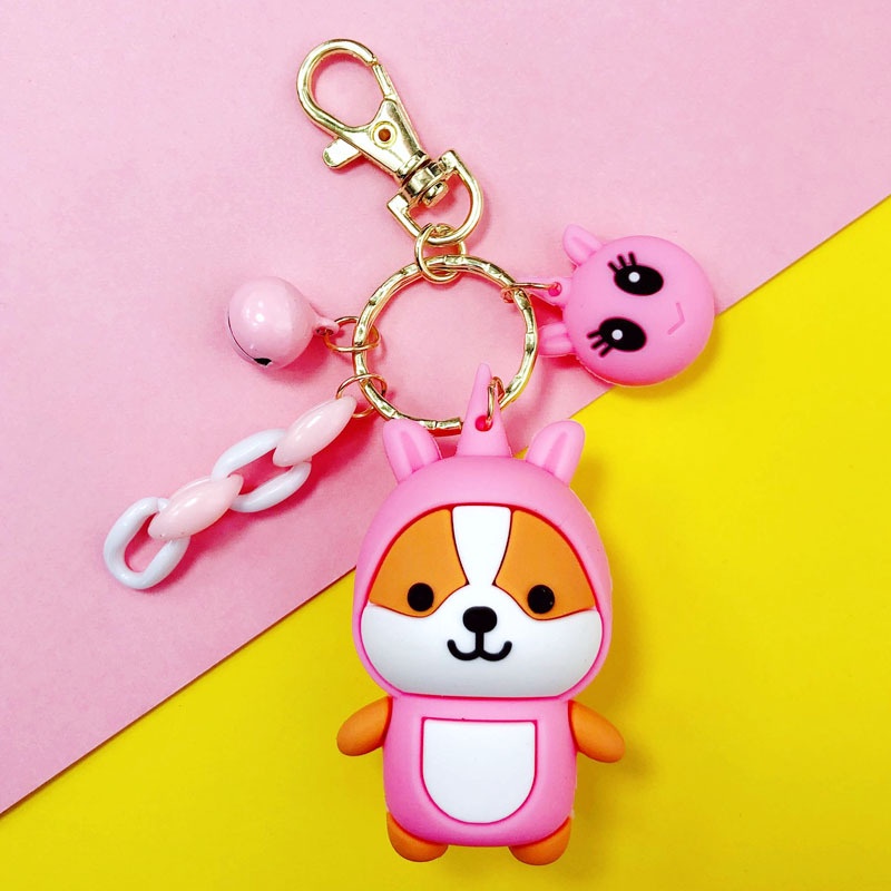 Móc khóa cute con sóc DIY ⚡ phụ kiện cá tính dễ thương cool ngầu nhiều màu sắc làm móc khoá xe máy túi xách thời trang