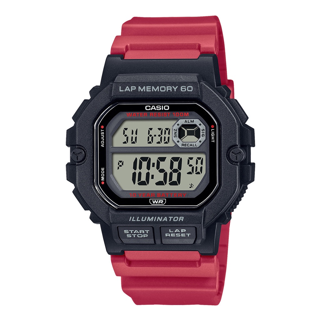 Đồng Hồ Nam Dây Nhựa Casio Standard WS-1400H-4A Chính Hãng - WS-1400H-4AVDF Pin 10 Năm
