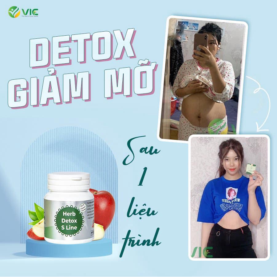 Detox Cell Herd S Line Chính Hãng Giúp Giảm Cân Giảm Mỡ Bụng Nhanh An Toàn