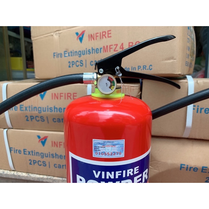 BÌNH CỨU HOẢ/ BÌNH CHỮA CHÁY BỘT Vinfỉe MFZ4 BC 4KG loại xịn sỉ lẻ