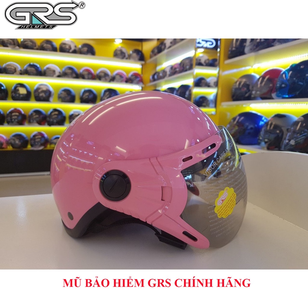 ♥️ Shop Uy Tín ♥️ Mũ bảo hiểm 1/2 có kính chính hãng GRSA33k Nhiều Màu