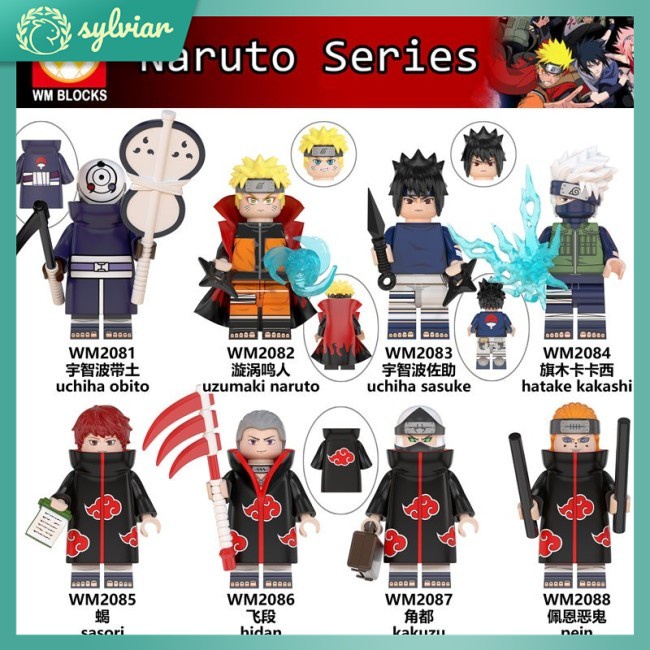 Mô Hình Đồ Chơi Lego Nhân Vật Sasuke Itachi Madara Obito WM6105 6106