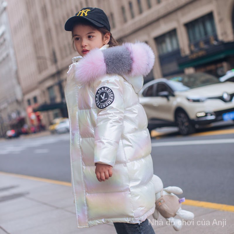 Children Down Cotton Clothes Baby Girl Long Girl Kids Cotton Jacket