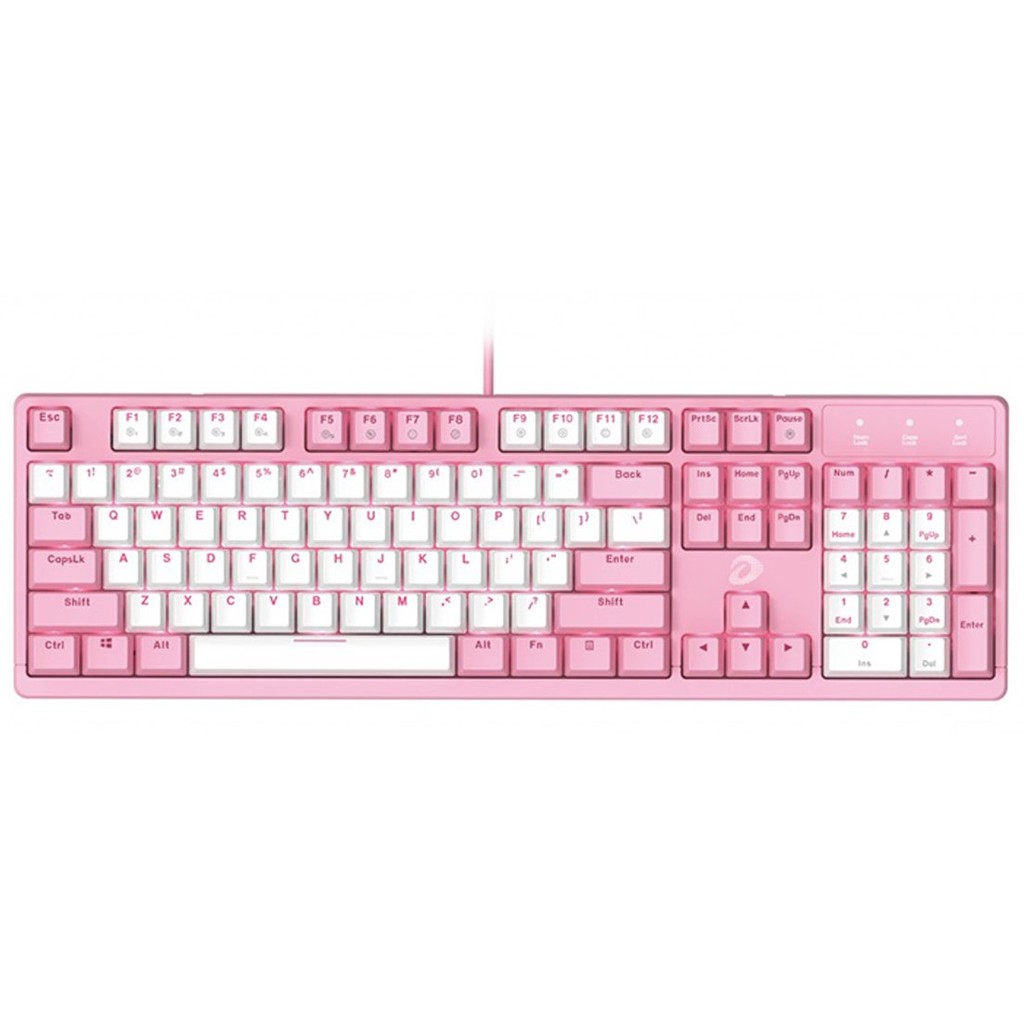 Bàn phím cơ Dareu EK1280s Pink White Blue/Red/Brown switch - Chính Hãng