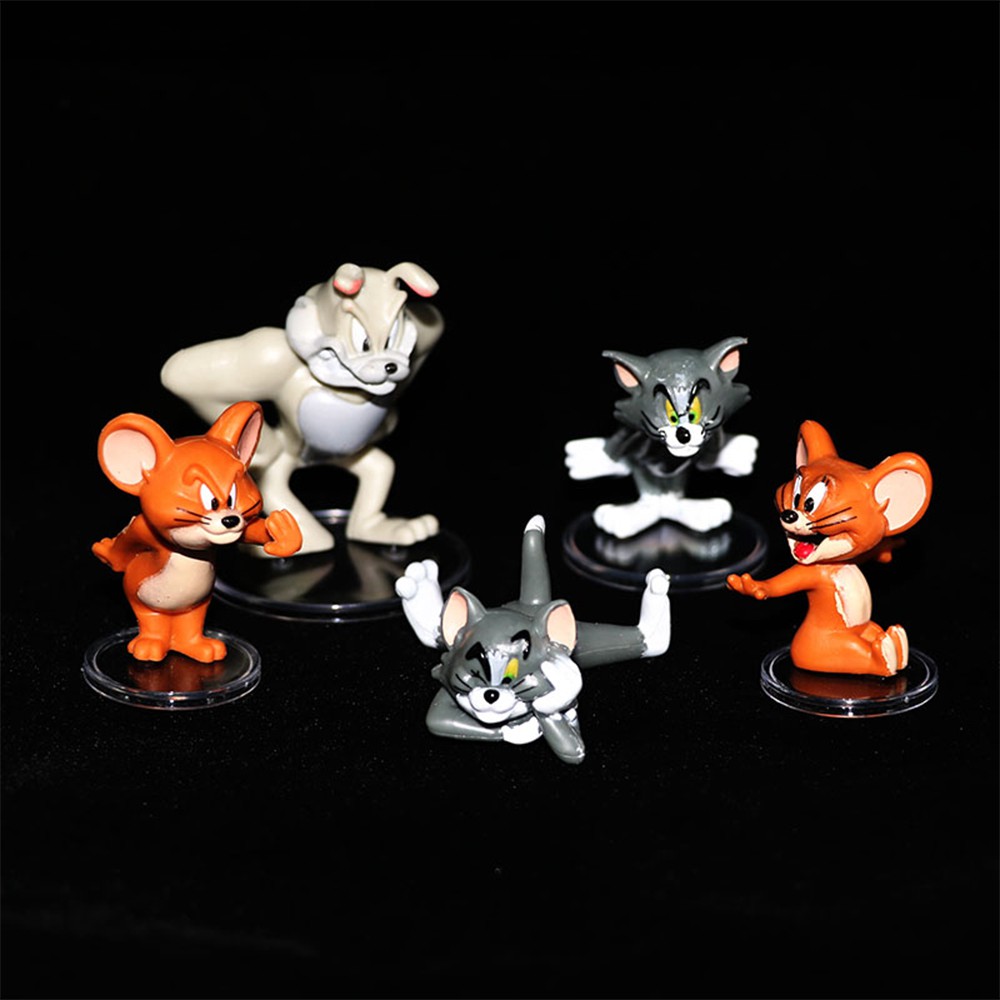 Bộ 05 Mô Hình Trang Trí Tom and Jerry