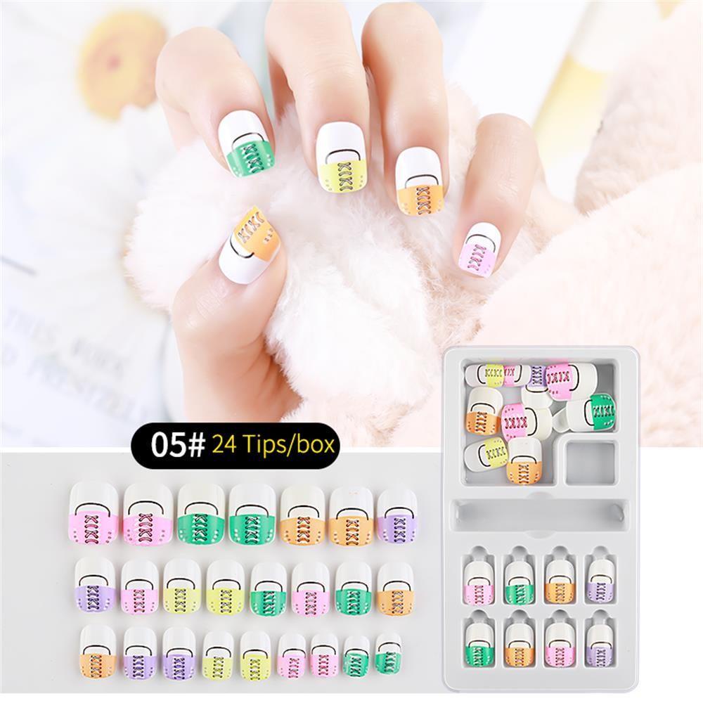 Bộ 24 Móng Tay Giả Có Thể Tháo Rời