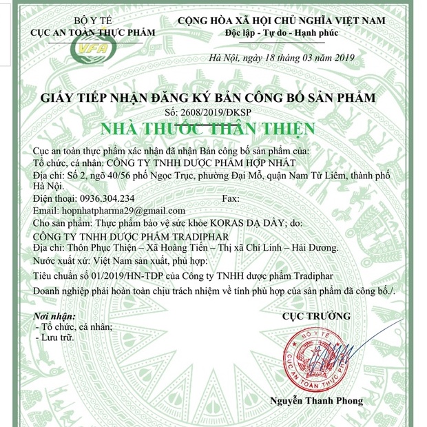 Koras Dạ Dày - Hỗ trợ giảm viêm loét dạ dày – tá tràng (20 gói)