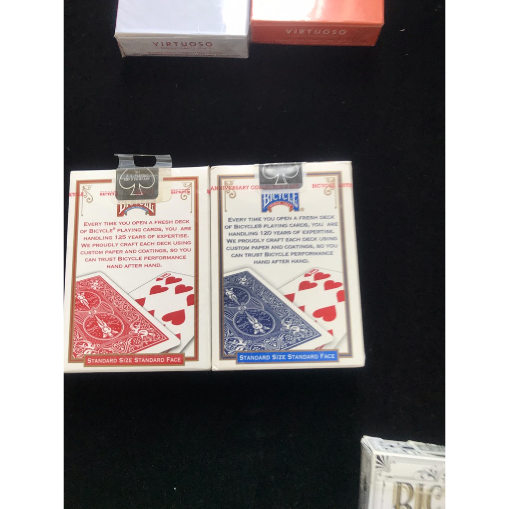 Bài tây Playing Cards " Bicycle Standard " Xanh Đỏ, new full box 100%, hàng chính hãng USA