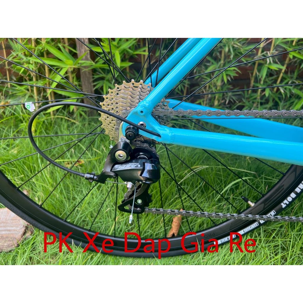 Xe đạp đua LIFE PATHLITE , Khung nhôm không mối hàn cao cấp, Bộ đề Shimano SORA R3000 2x9
