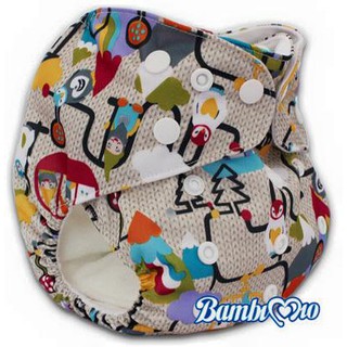 Bỉm vải Bambimio size M(3-16kg). CAM KẾT HÀNG CHÍNH HÃNG