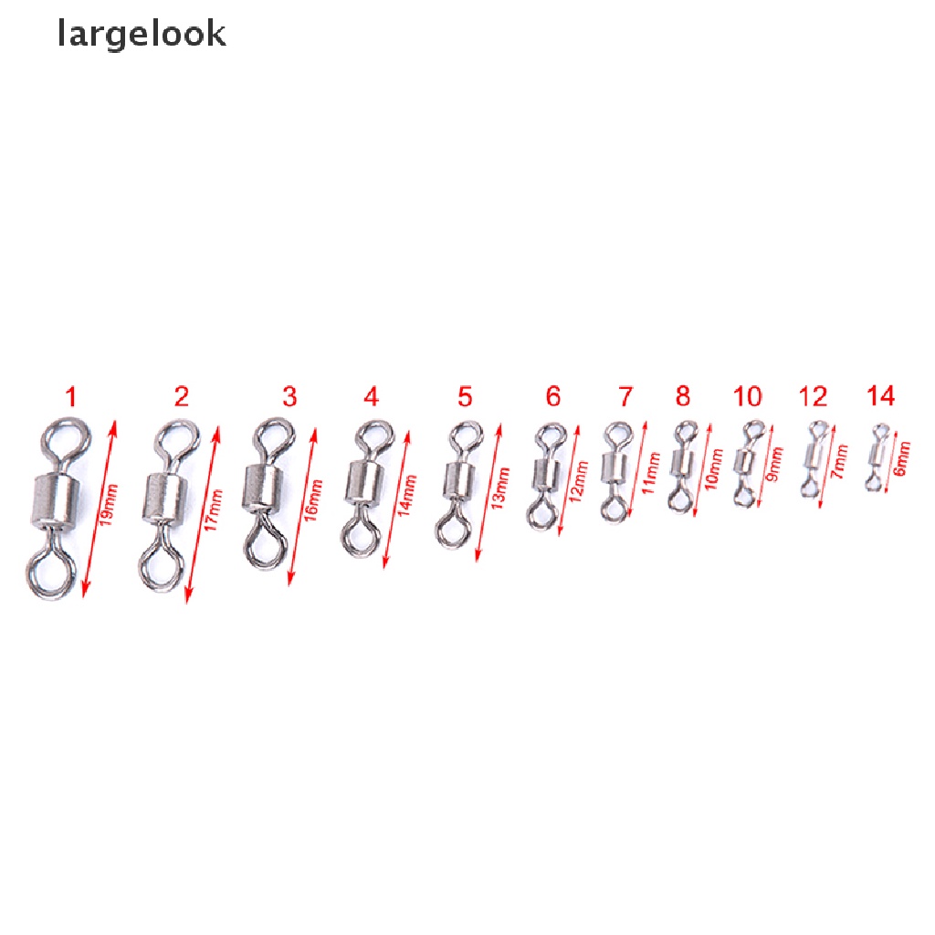 50 Khuyên Xoay Phụ Kiện Câu Cá 11 Kích Cỡ ♨Nóng Bỏng