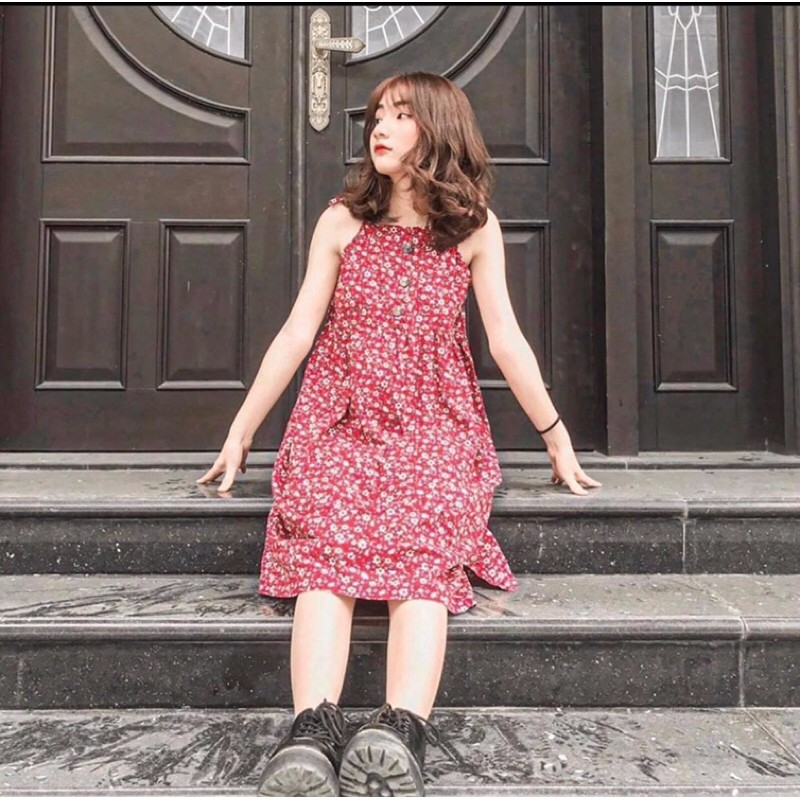 Váy hoa nhí cực kute chất lụa mềm mát đi chơi biển | BigBuy360 - bigbuy360.vn