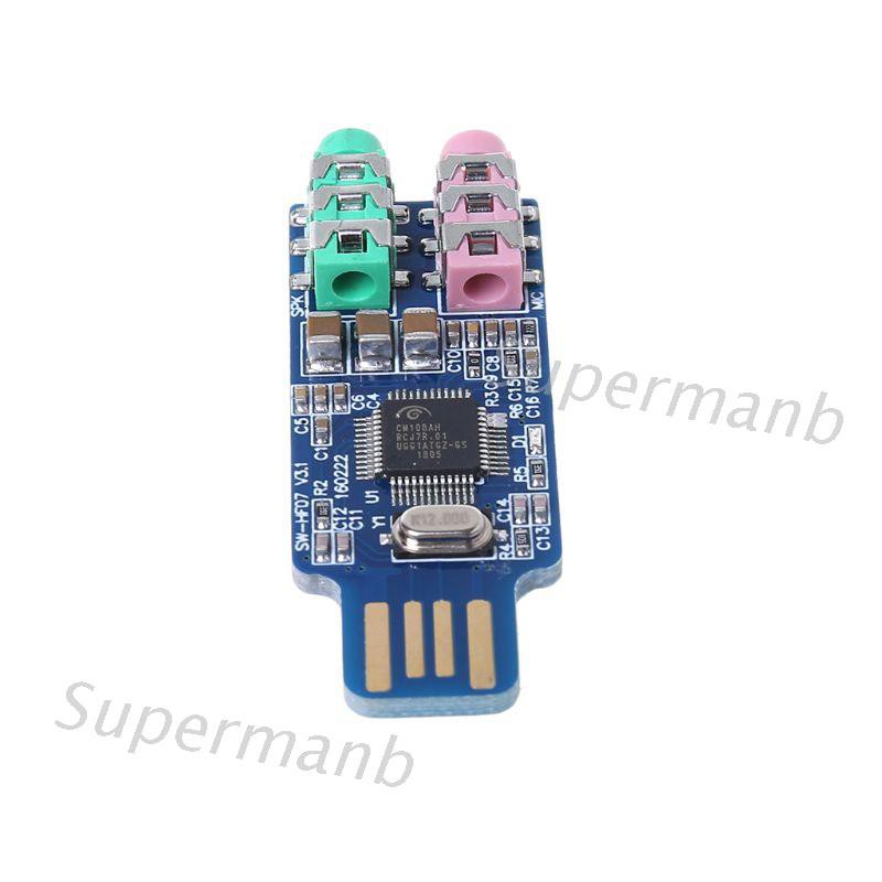 Card Âm Thanh Sup Cm108 Usb Cho Máy Tính