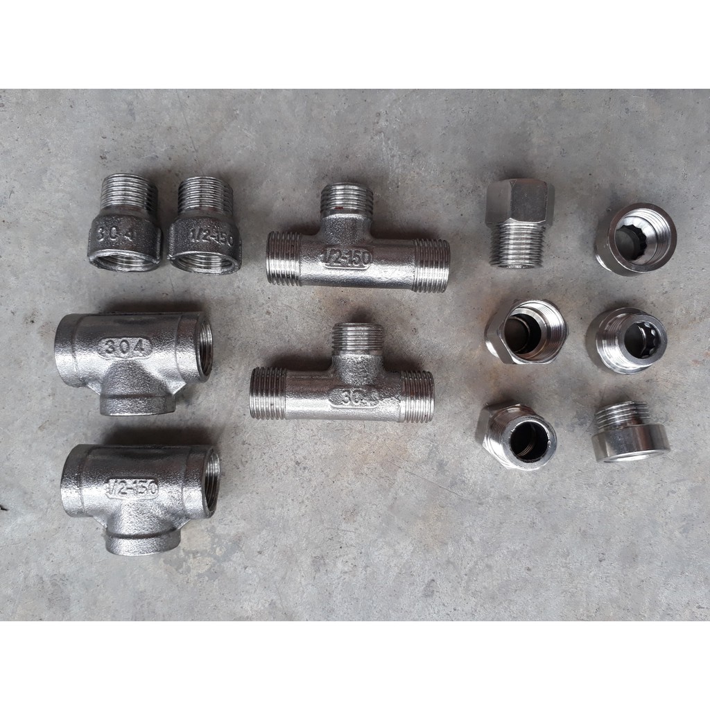 T inox 304 đúc T ren trong ren ngoài hàng đẹp giá rẻ