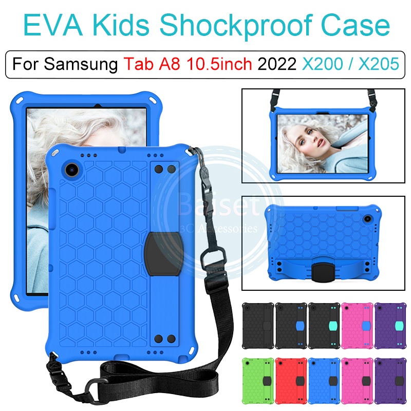 Ốp Máy Tính Bảng EVA Có Dây Đeo Vai Và Tay Cầm Chống Sốc An Toàn Cho Samsung Galaxy Tab A8 10.5inch 2022 X200 X205