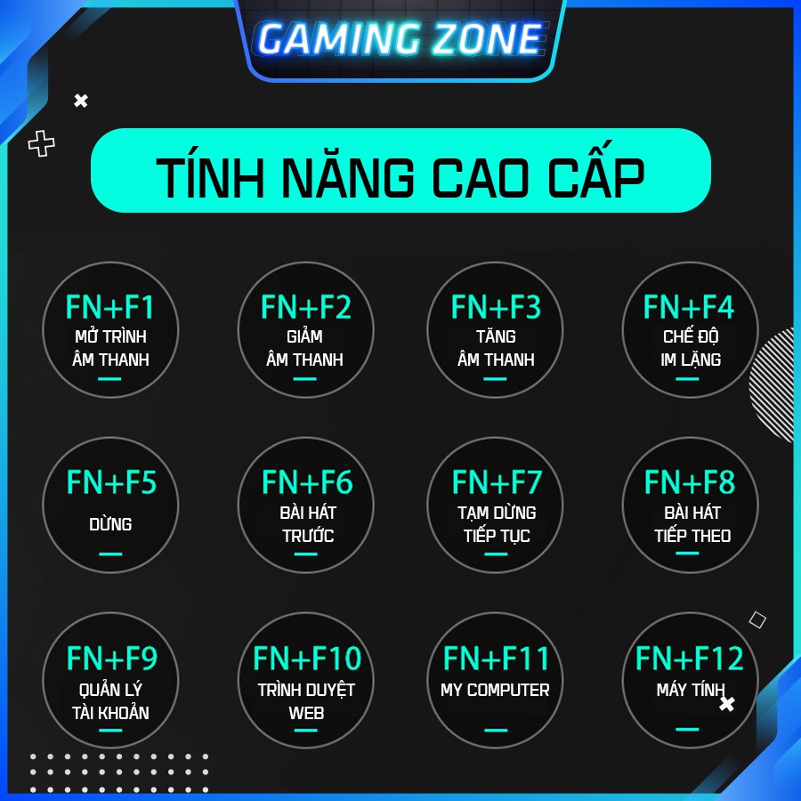 Bàn phím cơ máy tính chuyên game K880 PRO Blue Switch 104 phím 10 chế độ LED RGB có dây | BigBuy360 - bigbuy360.vn