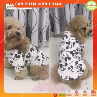 Trang phục áo cho chó mèo thú cưng: MICKEY TRẮNG ĐEN