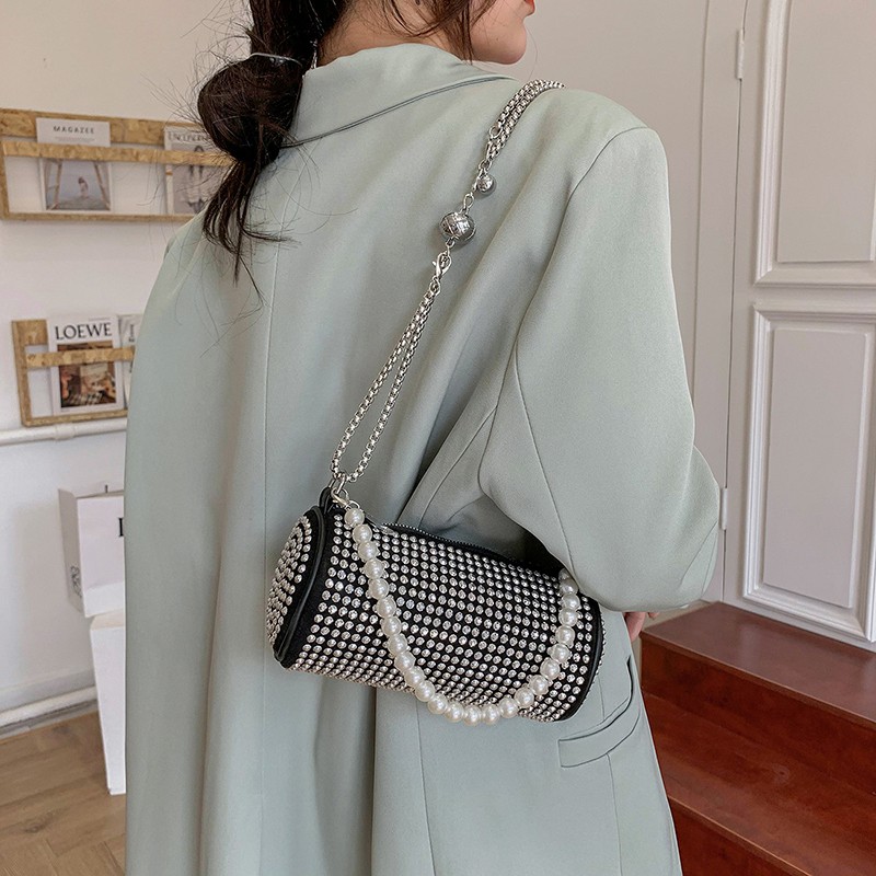 Thời Trang Giá Rẻ Túi Da Đeo Chéo Hộp Vuông Dây Xích Túi Xách Nữ Đẹp Hàn Quốc