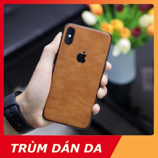 Miếng dán da iphone x/xs - da thật 100% - miễn phí khắc