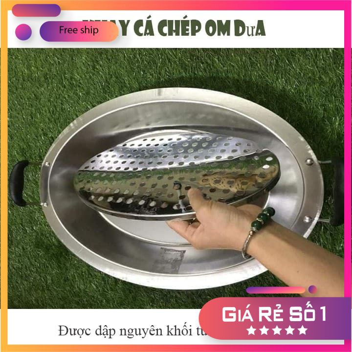 KHAY OM CÁ INOX- khay lẩu cá inox cao cấp [XẢ KHO]