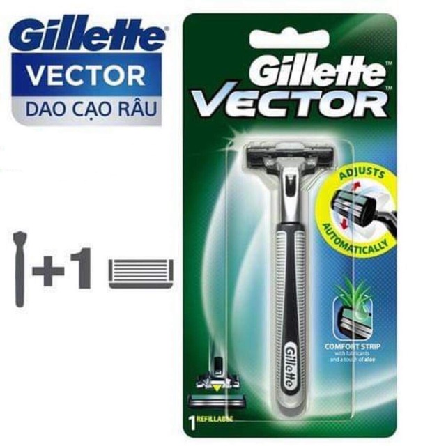 Dao cạo Gillette Vector 2 lưỡi