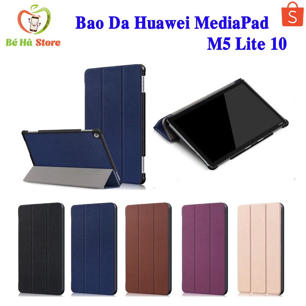 Bao Da Huawei MediaPad M5 Lite 10 inch Smartcover Cao Cấp (có chân đỡ xem phim)
