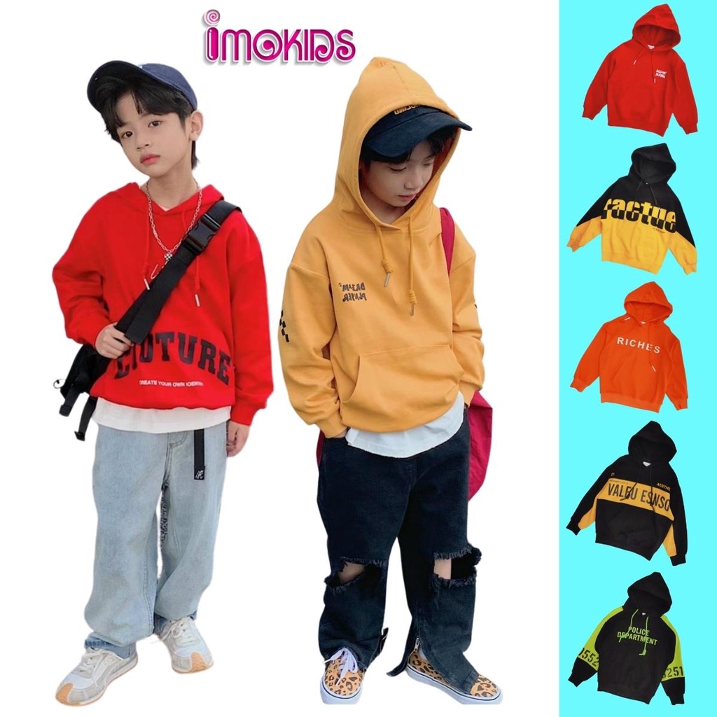 Áo hoodie dài tay bé trai Banbino size đại 18-50kg áo cho bé chất cotton cao cấp 4 tuổi đến 16 tuổi