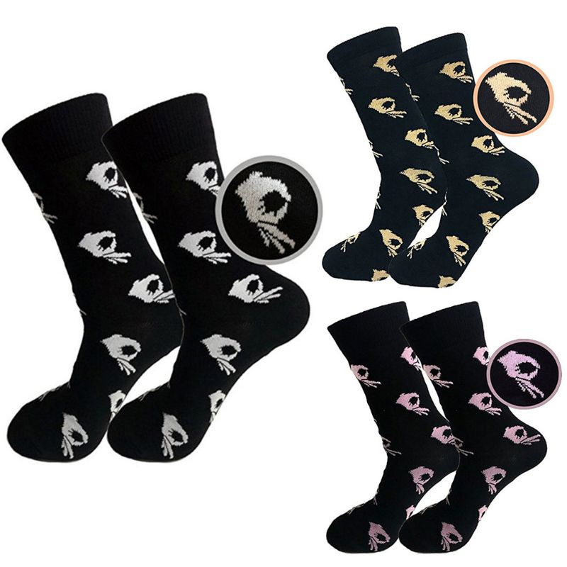 Vớ Cotton Cổ Vừa In Họa Tiết Cử Chỉ OK Vui Nhộn Phong Cách Harajuku Hip Hop Thời Trang Cho Nam Và Nữ