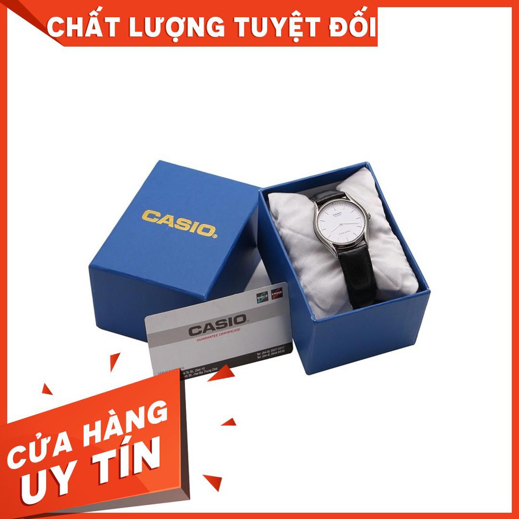 HOT Đồng hồ nữ Casio Chính hãng MTP-1094E-7ADF - Dây Da - Chống nước 5 ATM chính hãng