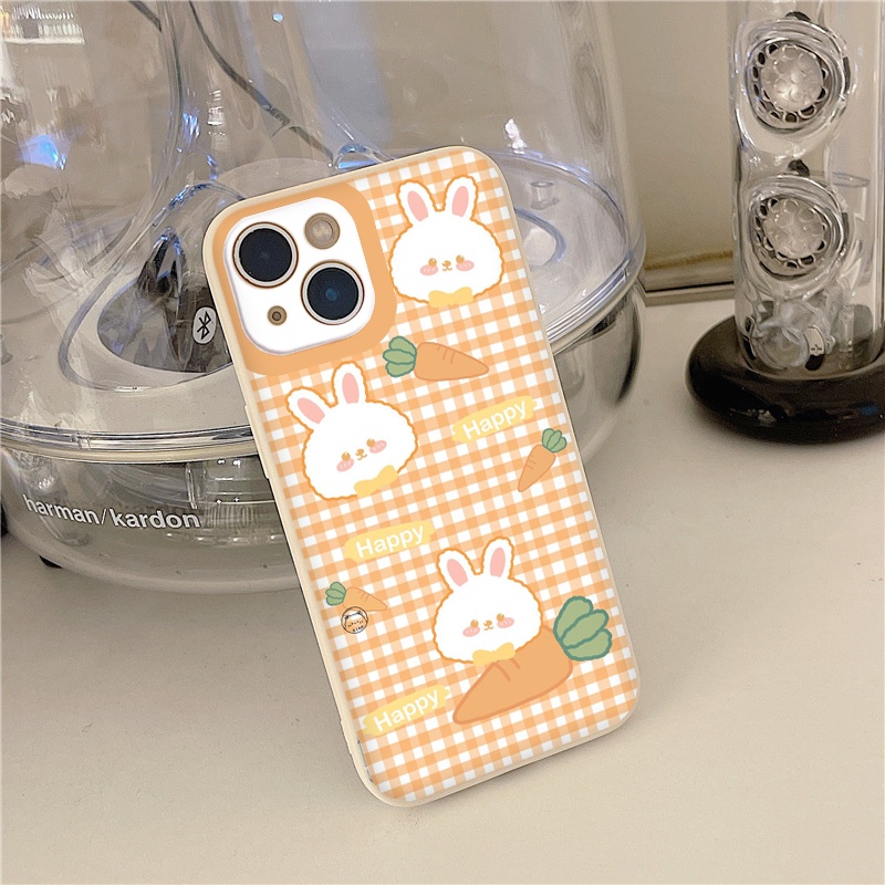 Ốp lưng iphone 13 thỏ cà rốt happy siêu xinh cho 6/6plus/6s/6splus/7/7plus/8/8plus/x/xr/xs/11/12/13/pro/max/plus/promax