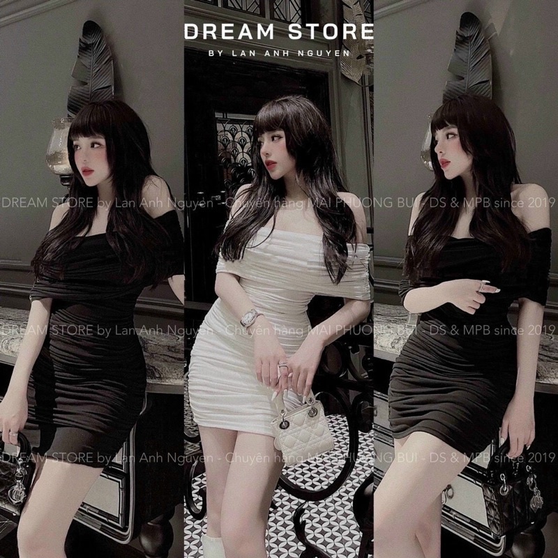 ĐẦM BODY TRỄ VAI NHÚNG