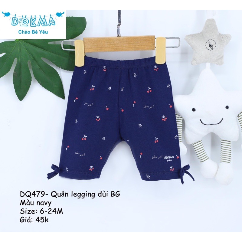 Quần legging đùi bé gái Dokma DQ479 (Sz 6-24m)