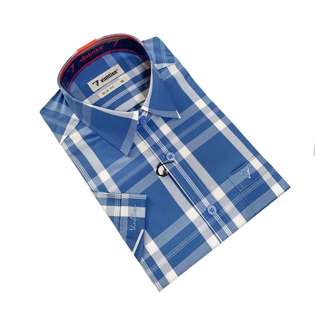 Áo Sơ Mi Ngắn Tay Bamboo SlimFit Vĩnh Tiến G286 | BigBuy360 - bigbuy360.vn